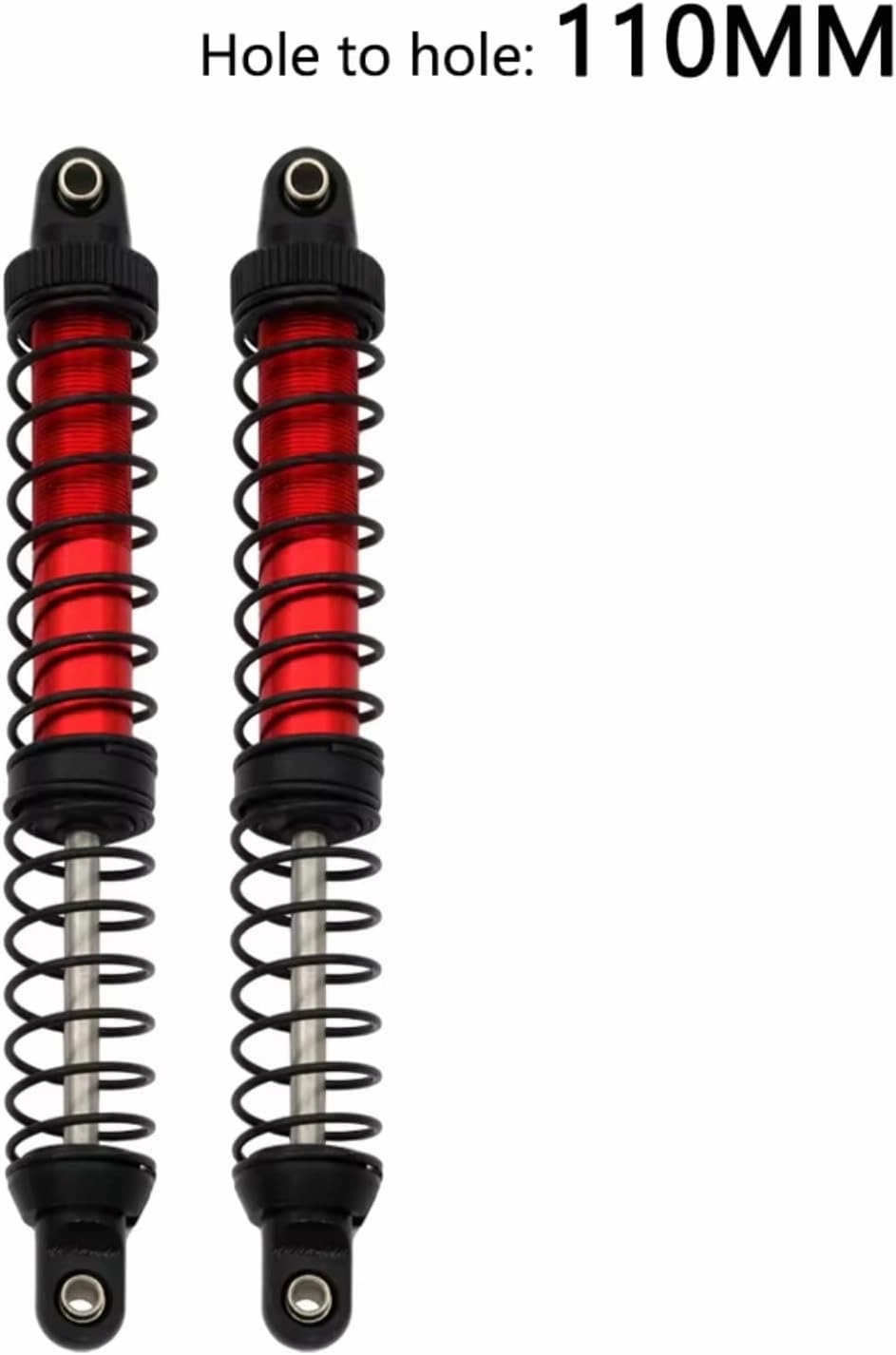 Rc Shock Absorber For Axial 90046 AXI03007 For TRX4 1/10 70mm 80mm 90mm 100mm 110mm 120mm Metal Shock Absorber Oil Damper RC Crawler Car Parts Replacement(110mm)