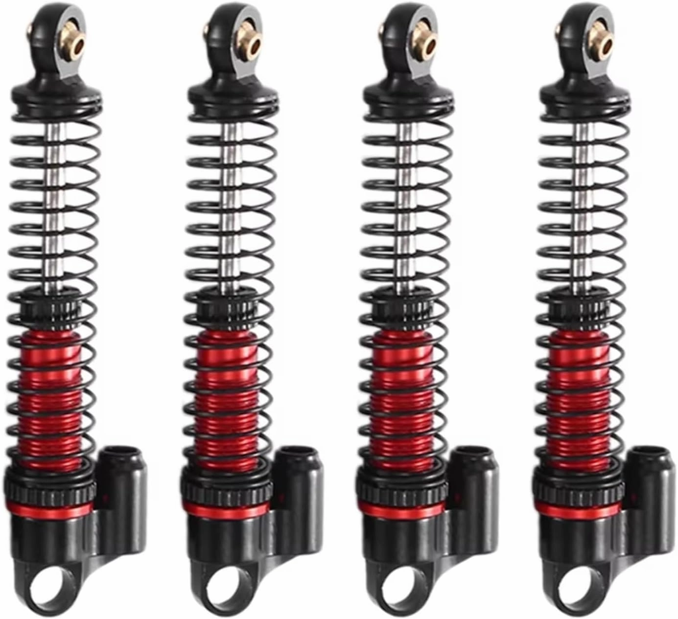 Rc Shock Absorber For Axial For SCX24 AX24 1/24 4Piece 53Mm Metal Oil Shock Absorber Damper Black RC Crawler Car Upgrade Parts Accessories Replacement Use