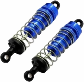 Rc Shock Absorber for HBX 16889 16889A 16890 16890A SG1601 SG1602 1/16 2Pcs Metal Shock Absorber Damper RC Car Upgrade Parts Accessories Replacement Use(Blue)