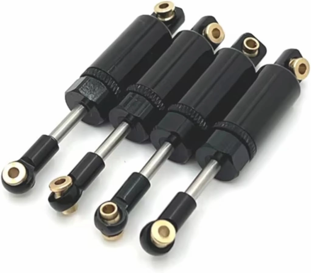 Rc Shock Absorber For MN D90 D91 D96 99S For MN82 LC79 For MN78 C14 C24 Pressure Shock Absorber Rc Car Tracked Vehicle Parts Accessories Upgrade Replacement Use(Black)