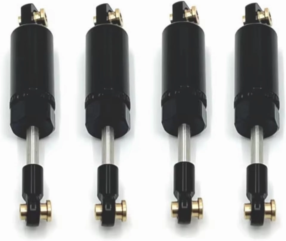 Rc Shock Absorber For MN D90 D91 D96 99S For MN82 LC79 For MN78 C14 C24 Pressure Shock Absorber Rc Car Tracked Vehicle Parts Accessories Upgrade Replacement Use(Black)