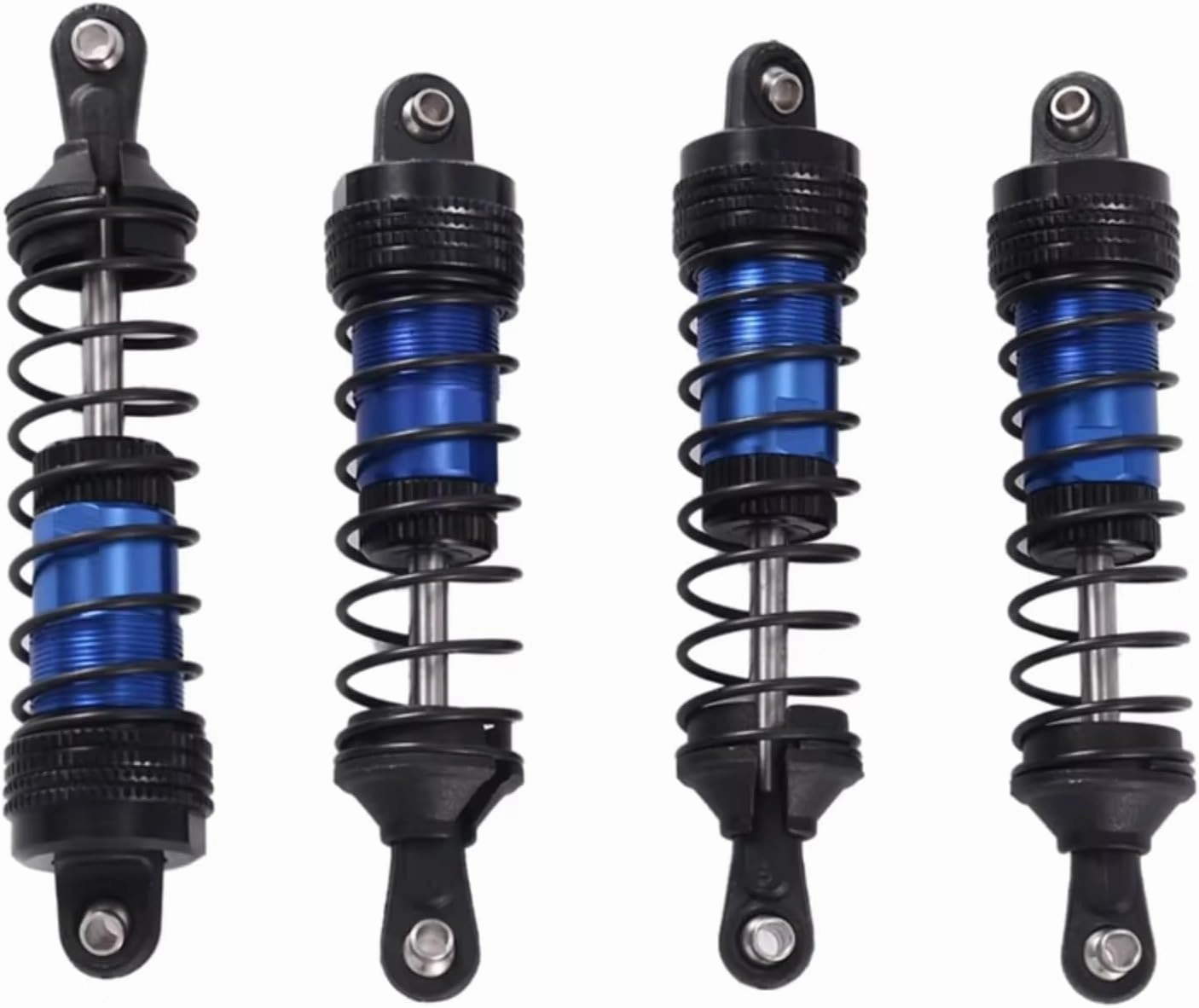 Rc Shock Absorber For Wltoys 144001 144010 124007 124016 124017 124019 4Pcs Metal Front And Rear Shock Absorber RC Car Parts And Accessories Upgrade Replacement