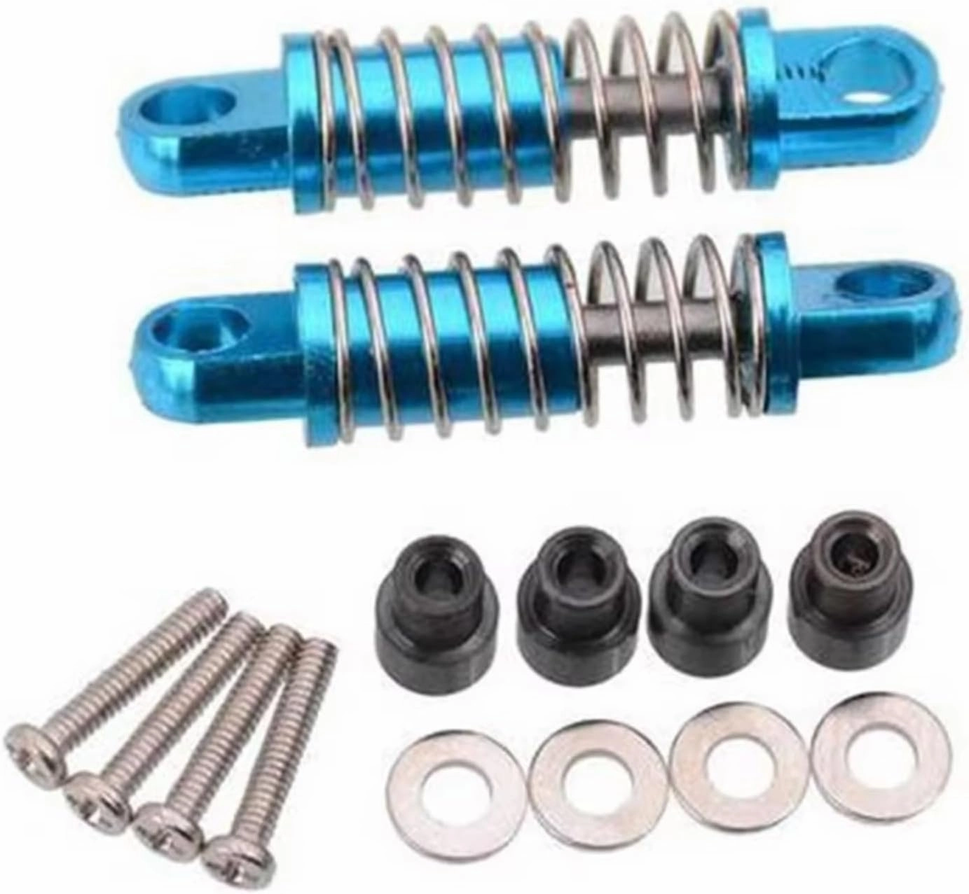 Rc Shock Absorber For Wltoys K969 K979 K989 K999 P929 P939 1/28 Metal Full Set Upgrade Parts Shock Absorber Rc Car Parts Accessories Upgrade Replacement(Blue)