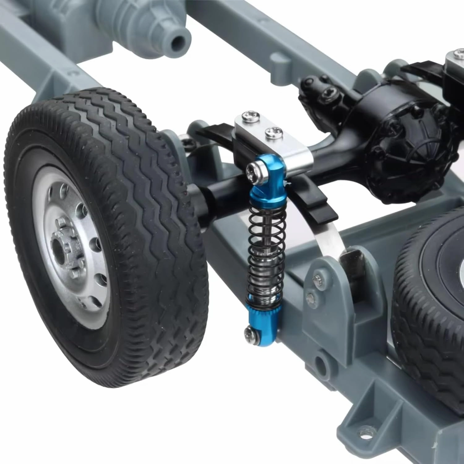 Rc Shock Absorber For Wpl D12 D42 4pcs Metal Front Rear Shock Absorber Damper With Mount Fixed For Seat RC Car Parts And Accessories Upgrade Replacement And Use(Blue)
