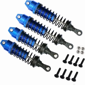 Rc Special Shock Absorber For Traxxas For Slash 4wd 1/10 4pcs Front & Rear Shock Absorber Damper Short Course For Racing Truck RC Car Upgrade Parts Upgrade Replacement(Blue)