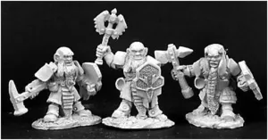 Reaper Miniatures Duergar Sergeant & Grunts 3P 02989 Dark Heaven Unpainted Mini