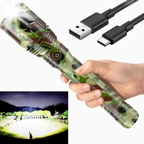 Rechargeable Flashlights 990,000 High Lumens Flashlight Super Bright High Powered LED Flashlight with Zoomable & 5 Modes,Waterproof Powerful Handheld Flash Light for Home Emergencies