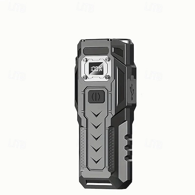 Rechargeable LED Flashlight with COB Side Light Super Bright Rechargeable Torch Portable Work Light with Metal Back Clip and Bottom Magnet for Outdoor Camping Hiking Fishing
