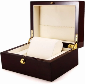 Red high-Gloss Lacquer Watch Storage Box Storage Box Watch Display Box with Detachable Table Pillow Pure Solid Wood Storage Box Smart Watch Sports Watch Display Box
