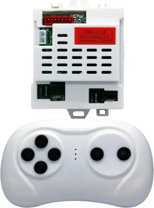 Replacement CSR-12T-1B=CSR-12T-1A 12v Control Box and 2.4ghz Remote Control for Ride on car Compatible with Power Wheels Best Choice Products Jeep Parts KidsTruck Controller Control kit