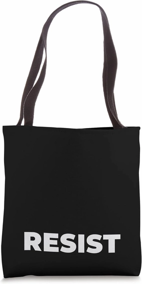 Resist Word Tote Bag