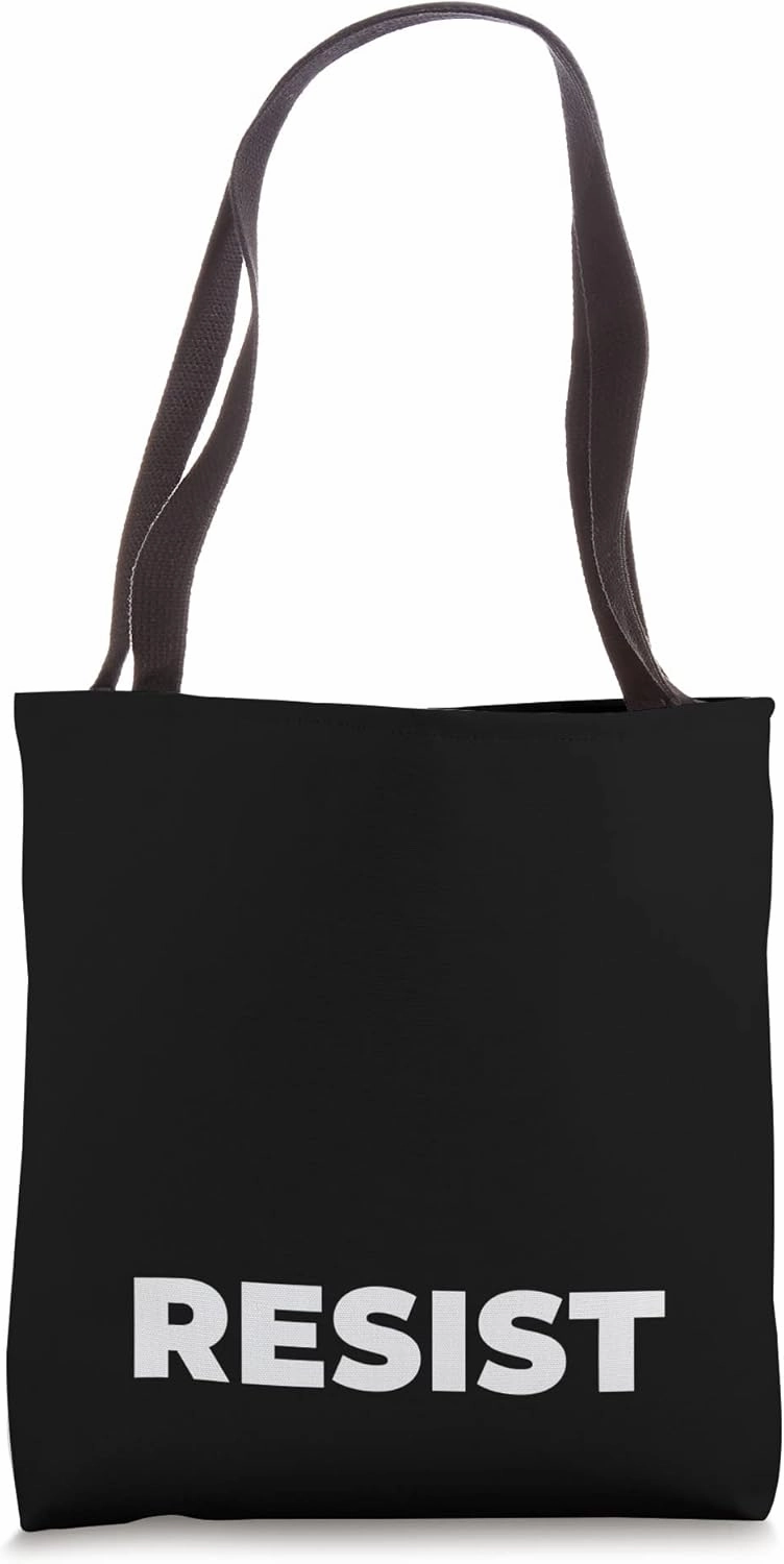 Resist Word Tote Bag