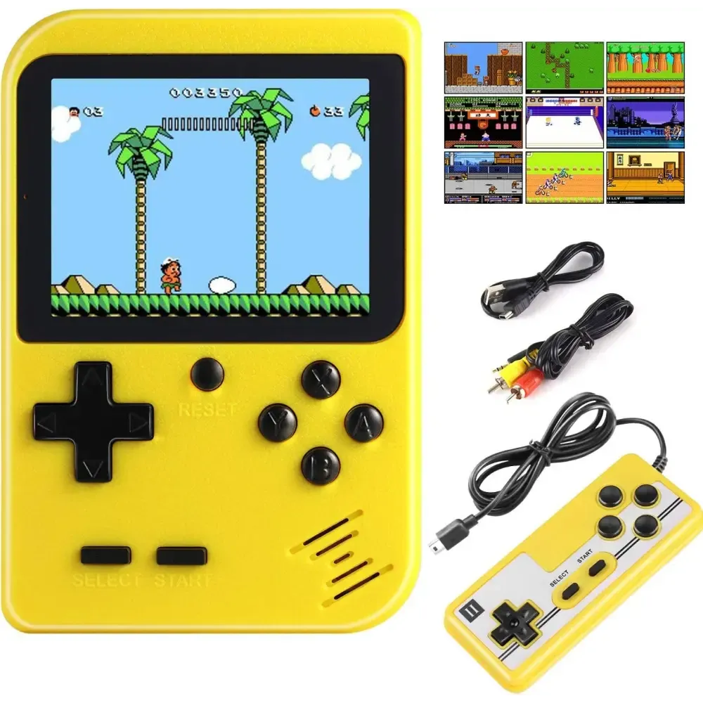 Retro Game 400 Built-in Games Portable Game: Black