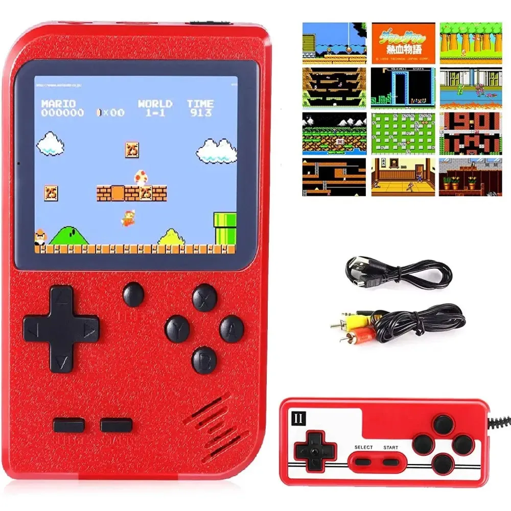 Retro Game 400 Built-in Games Portable Game: Black