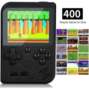 Retro Game 400 Built-in Games Portable Game: Black