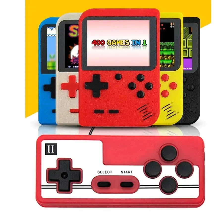 Retro Game 400 Built-in Games Portable Game: Black
