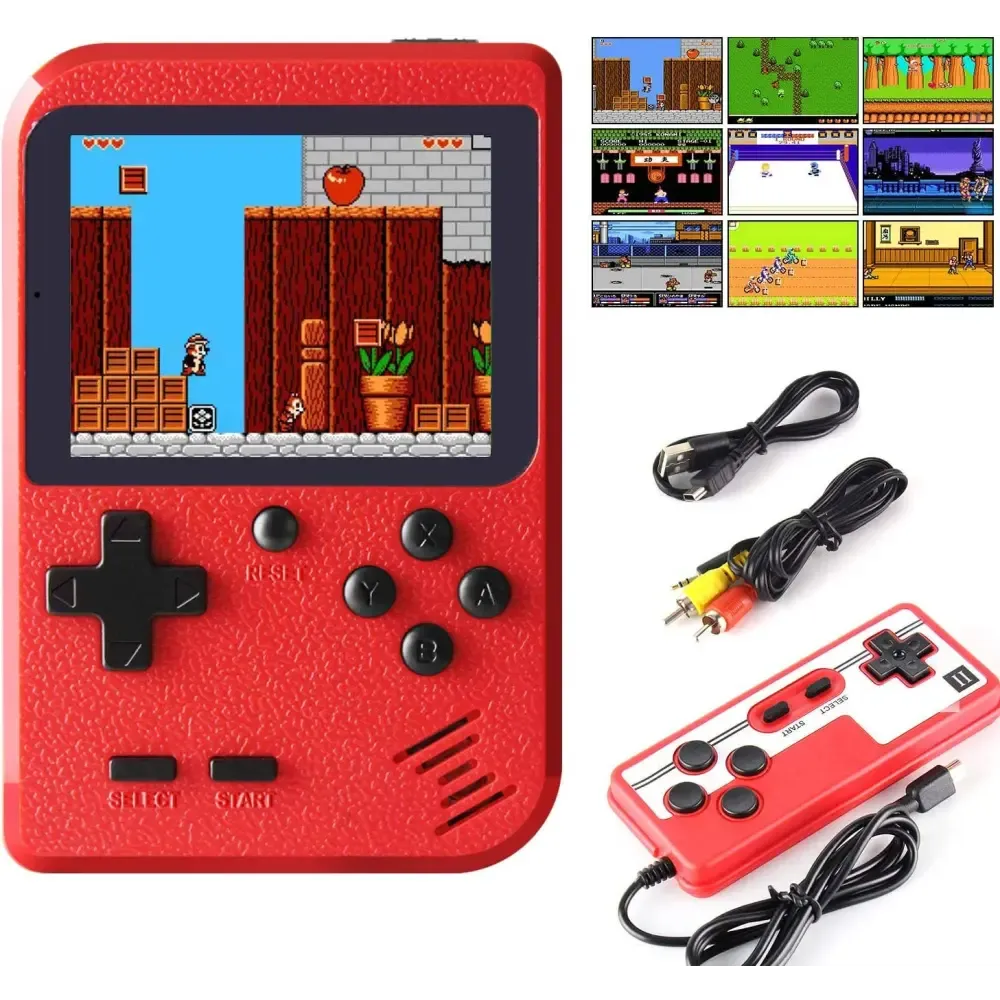 Retro Game 400 Built-in Games Portable Game: Black