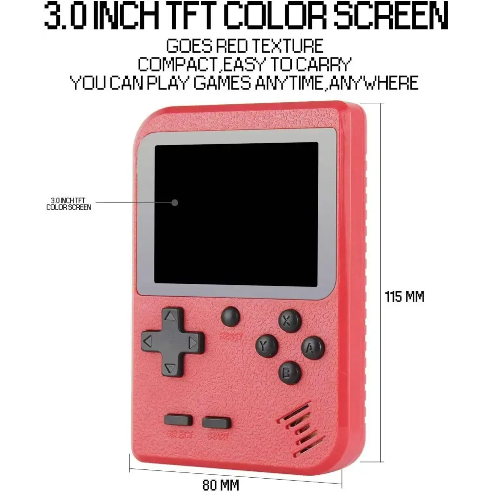 Retro Game 400 Built-in Games Portable Game: Black