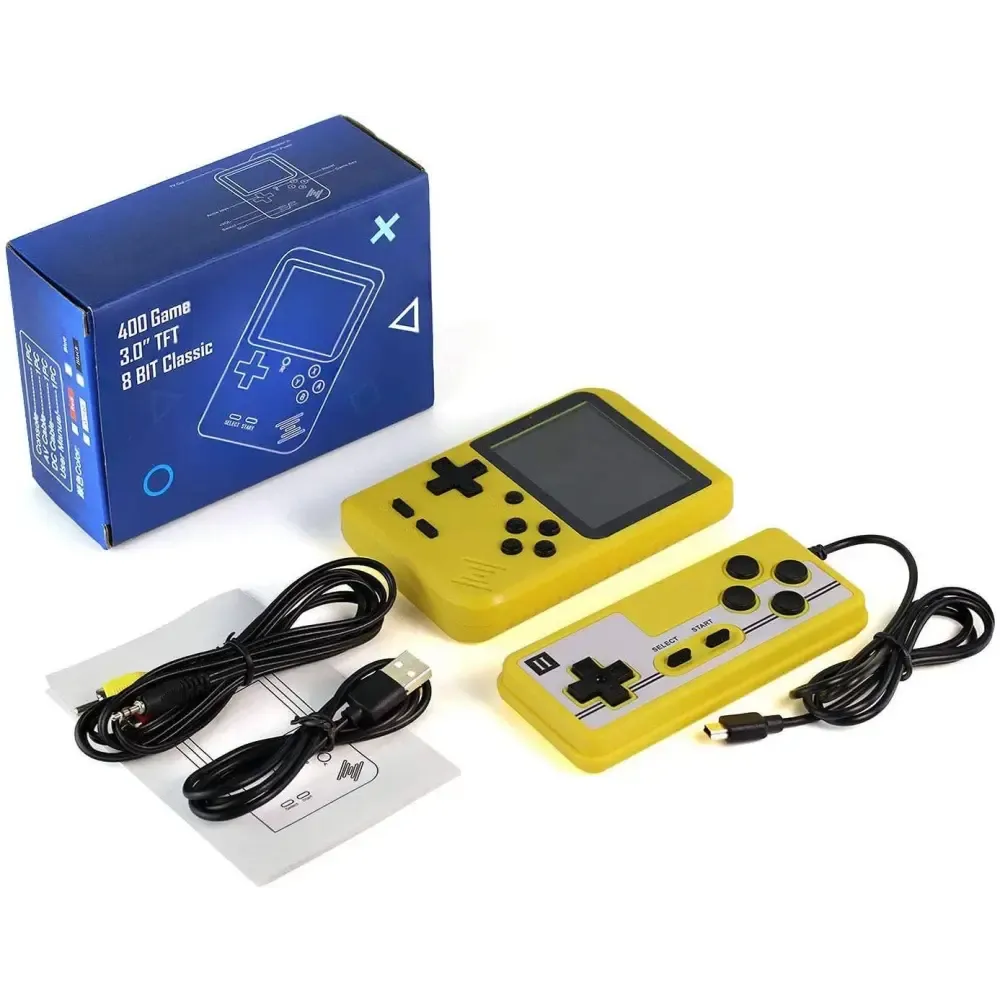Retro Game 400 Built-in Games Portable Game: Black