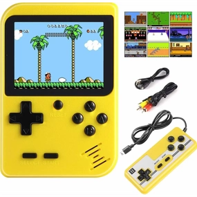 Retro Game 400 Built-in Games Portable Game: Yellow