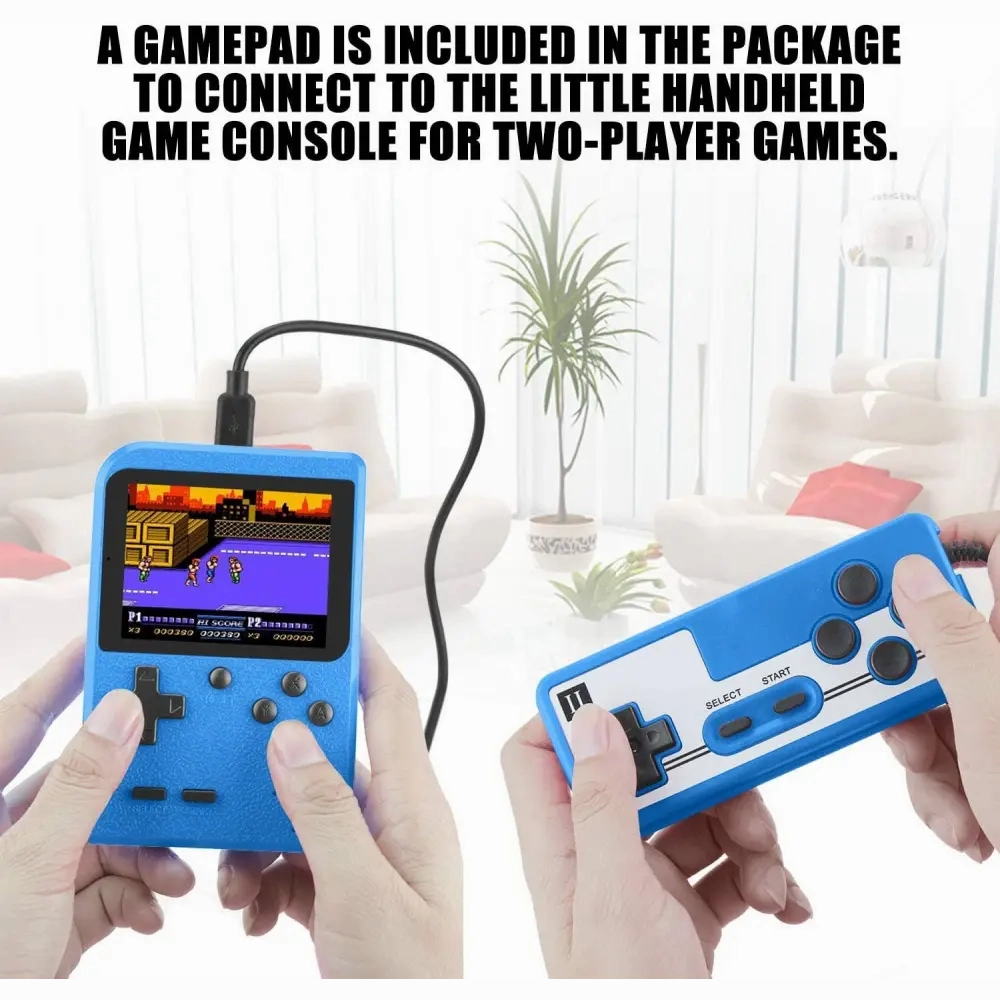 Retro Game 400 Built-in Games Portable Game: Yellow