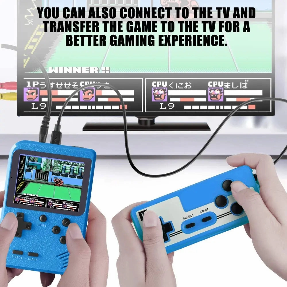 Retro Game 400 Built-in Games Portable Game: Yellow