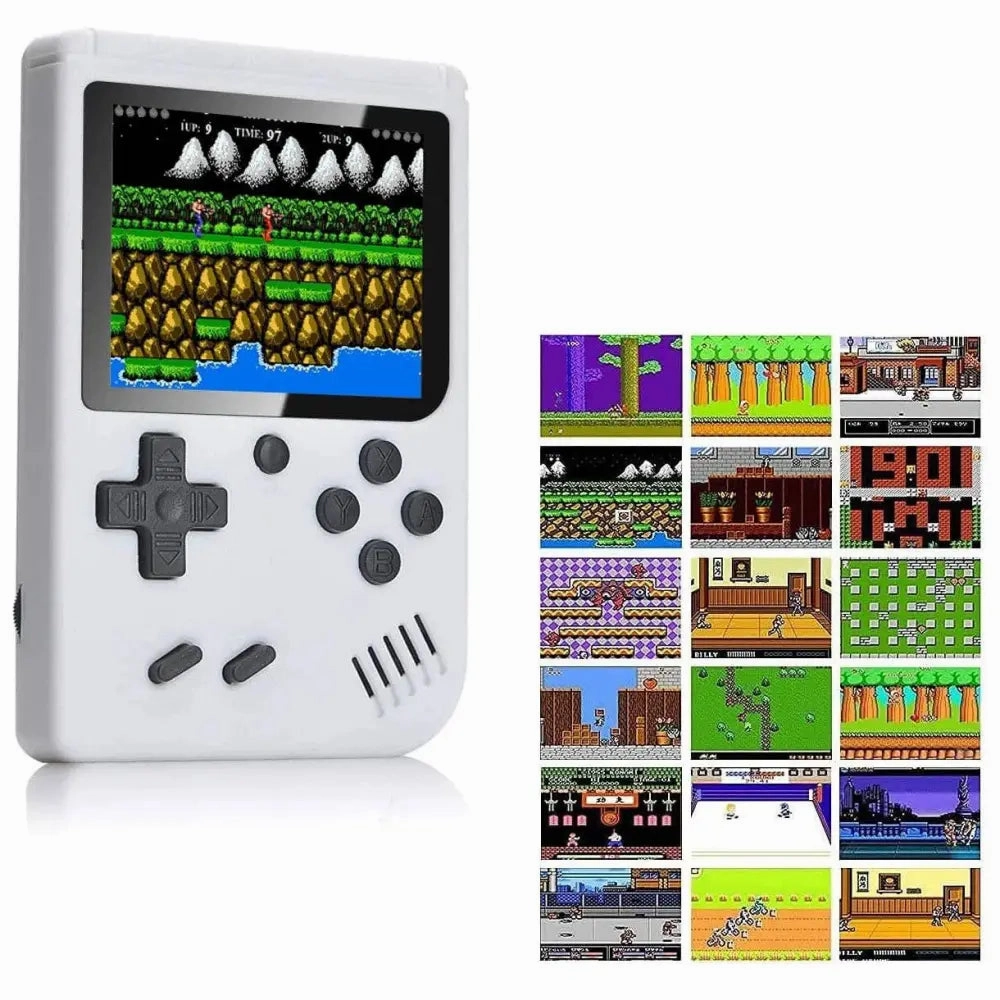Retro Game 400 Built-in Games Portable Game: Yellow