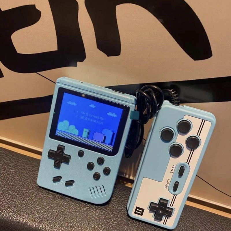 Retro Handheld Game Console; Portable Video Game Console For Children With 400 Classical FC Games 3.0-Inch Screen 1020mAh Rechargeable Battery Support For TV Connection And Two Players