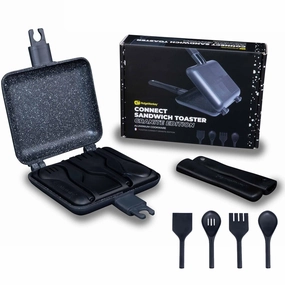 Ridgemonkey XL Connect Deep Pan & Griddle Granite Edition Fishing Camping Cook