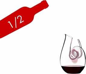 Riedel Curly Mini Pink Cyrstaline 24 Ounce Decanter