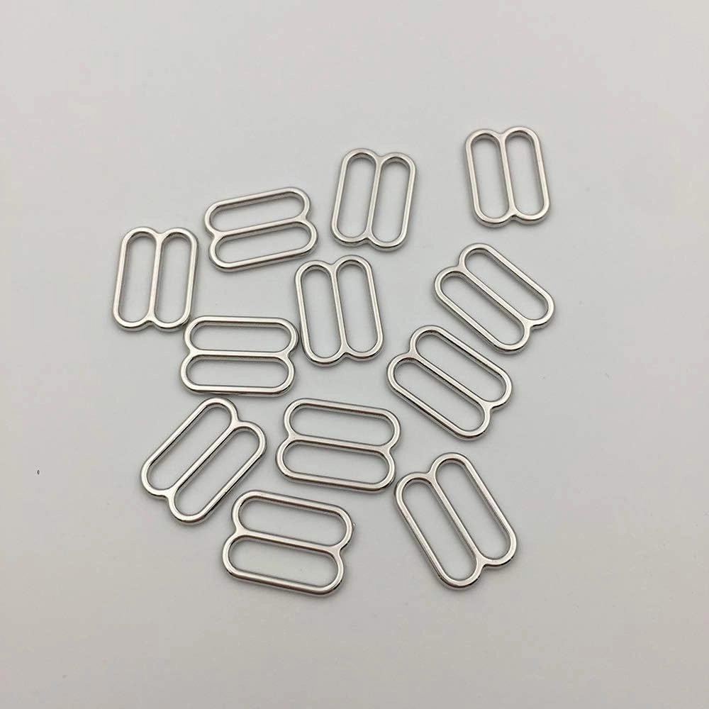 Rings and Sliders Premium Jewelry Quality Bra Making/Replacement Metal Supplies Garment DIY Accessories (Silver,12mm)