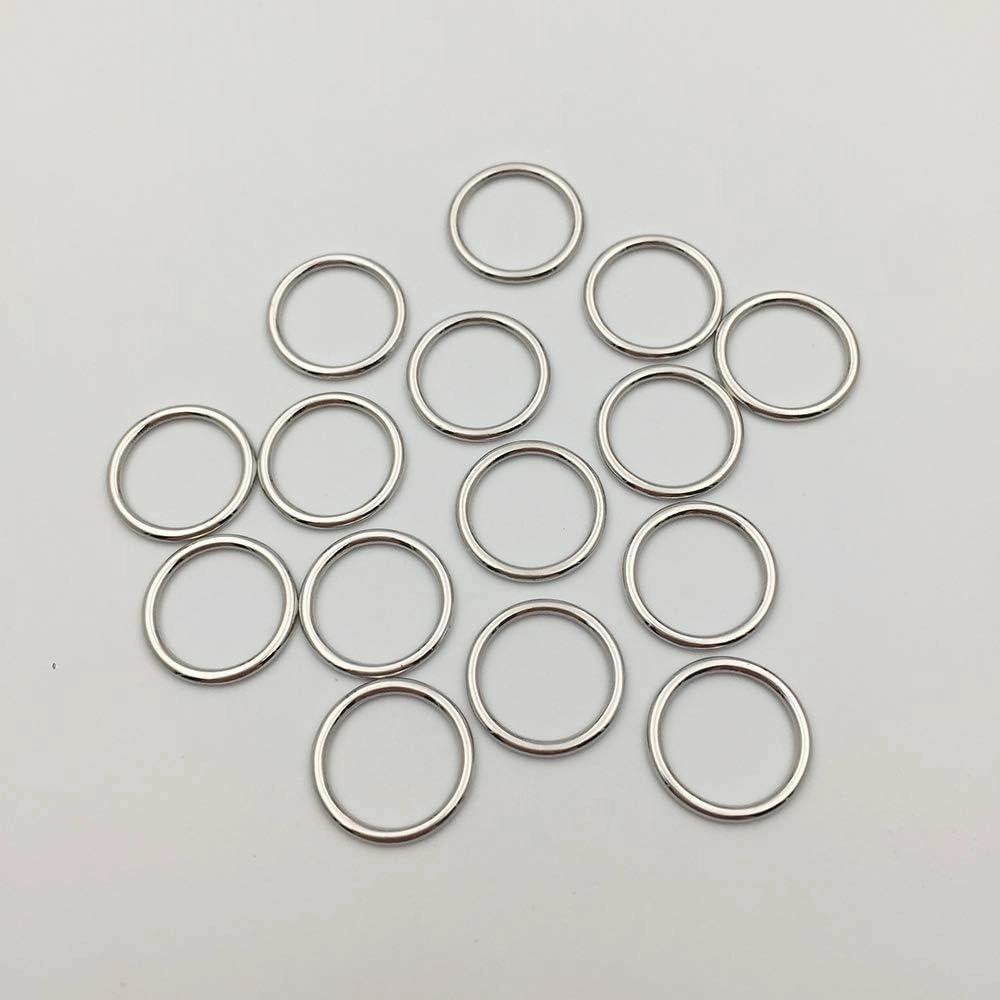 Rings and Sliders Premium Jewelry Quality Bra Making/Replacement Metal Supplies Garment DIY Accessories (Silver,12mm)