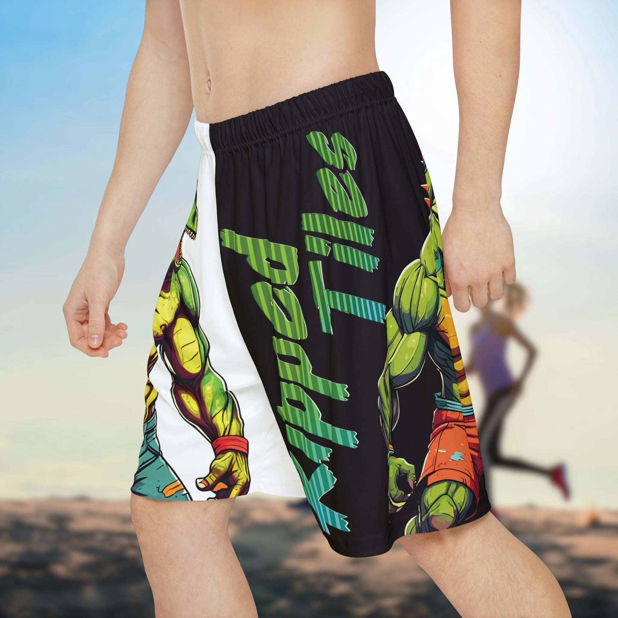 Ripped Tiles Gym Shorts