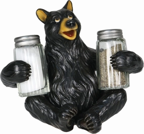 Rivers Edge Products Salt and Pepper Shakers Set, Unique Poly Resin and Glass Spice Dispenser, Novelty Kitchen Counter Décor