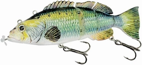 Robotic Swimming Lure,ODS Electric Fishing Lure 4 Segment Jointed Swimbait USB Rechargeable Robotic Lure for Bass Trout Pike