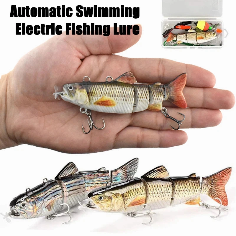 Robotic USB Rechargeable Auto Swimming Bait - Multi Jointed Wobbler