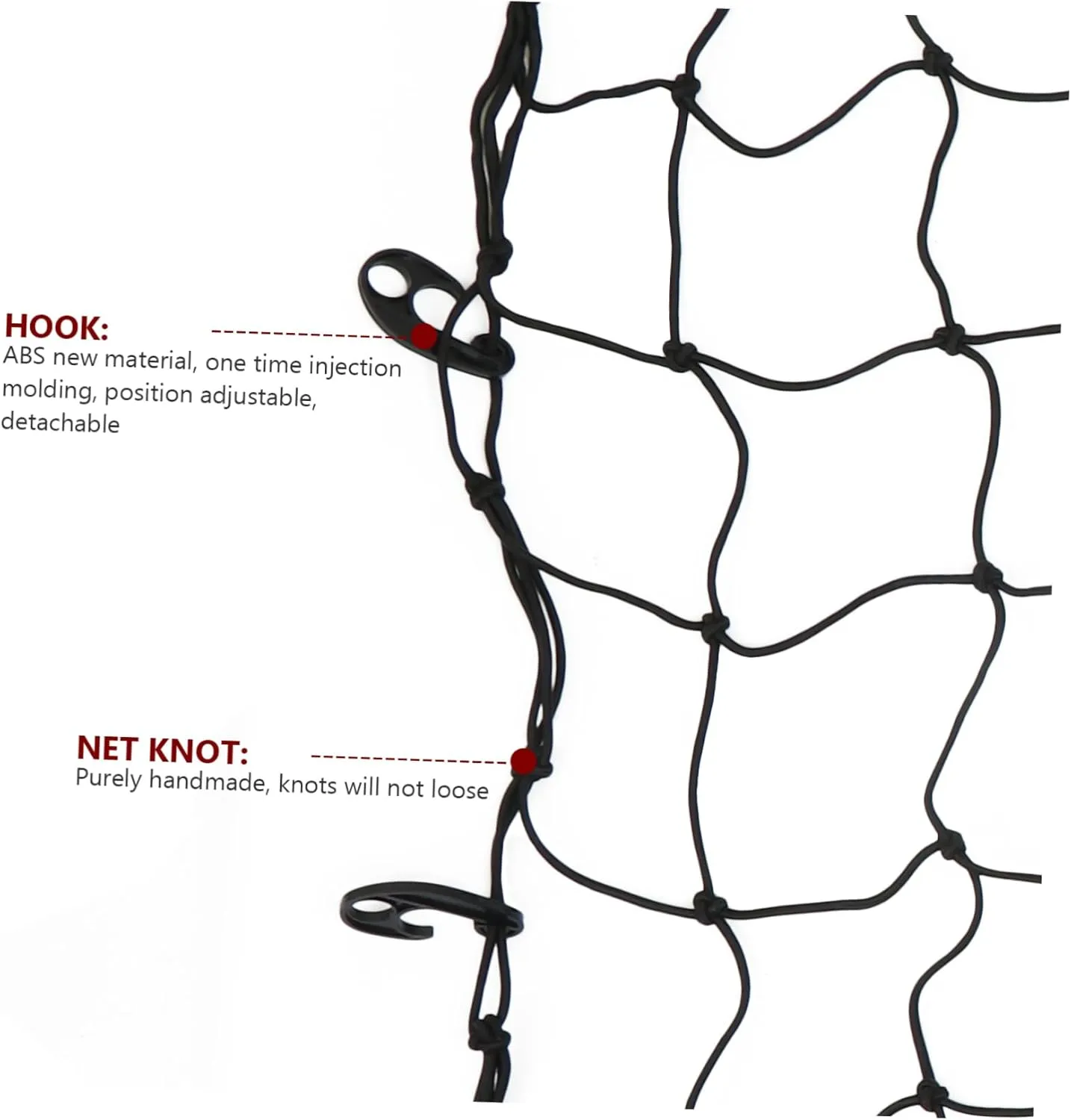 Roof Organizer for Car Roof Storage Net for Car Roof Rack Cargo Net 120 * 180cm Secure Luggage Fixation