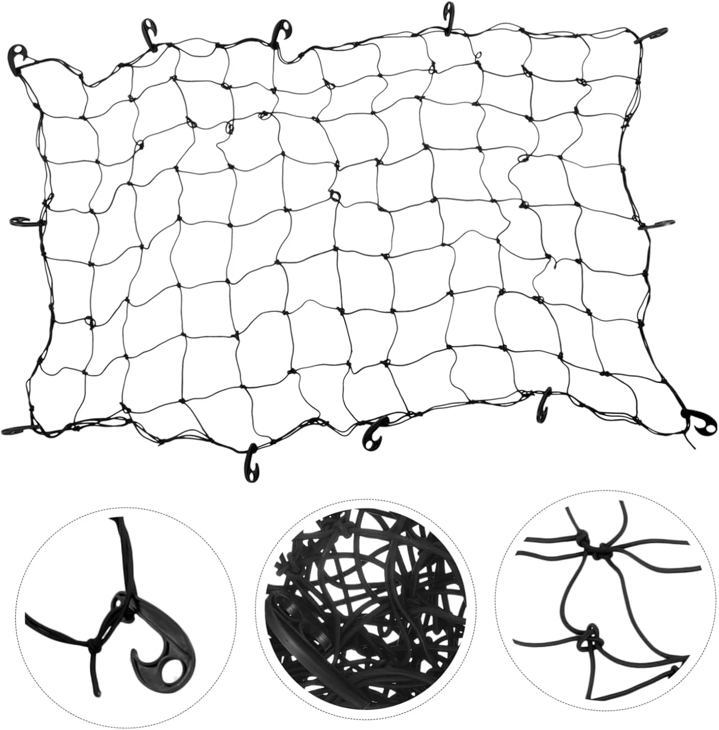 Roof Organizer for Car Roof Storage Net for Car Roof Rack Cargo Net 120 * 180cm Secure Luggage Fixation