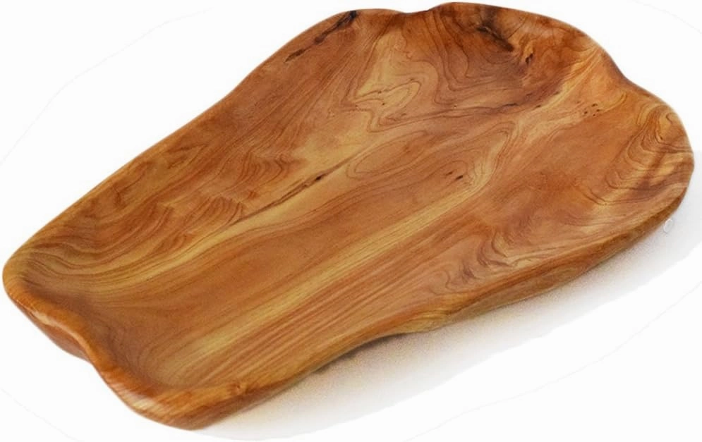 Root Wood Dish, Party Platter and Tray for Sandwich Bread Serving, appetizer display, Vintage ring dish, Hand Carved Artworks (11-12 inch)