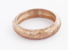 rose gold stacking ring, sterling silver stacking ring, textured pink stack ring