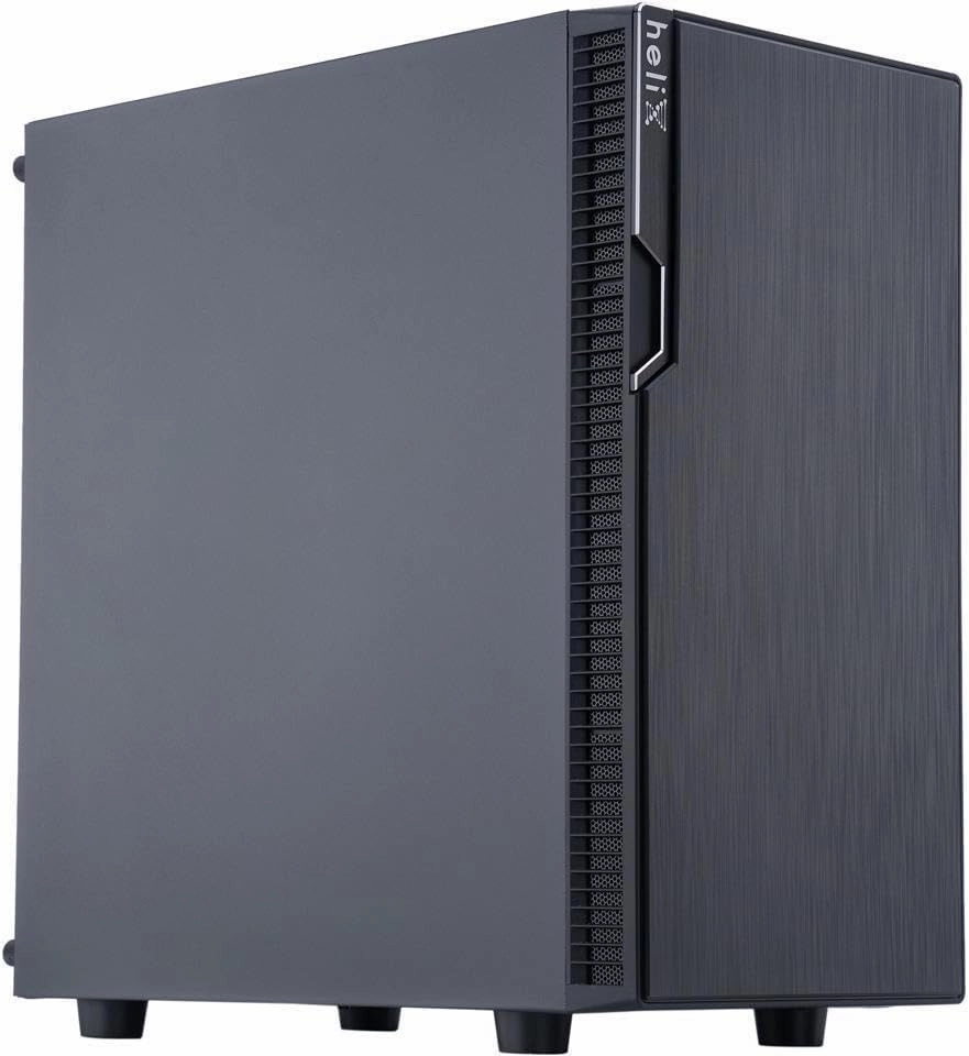 Rosewill FBM-X2-400-HELIX Micro ATX Mini Tower Desktop Gaming & Office PC Computer Case with Pre-Installed 400W Power Supply, 240mm AIO Support, 2X USB 2.0, 1 USB 3.0
