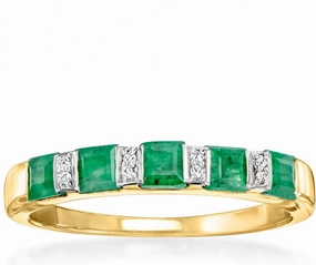 Ross-Simons Precious Gemstone Ring in 18kt Gold Over Sterling