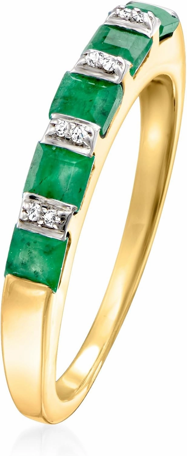 Ross-Simons Precious Gemstone Ring in 18kt Gold Over Sterling