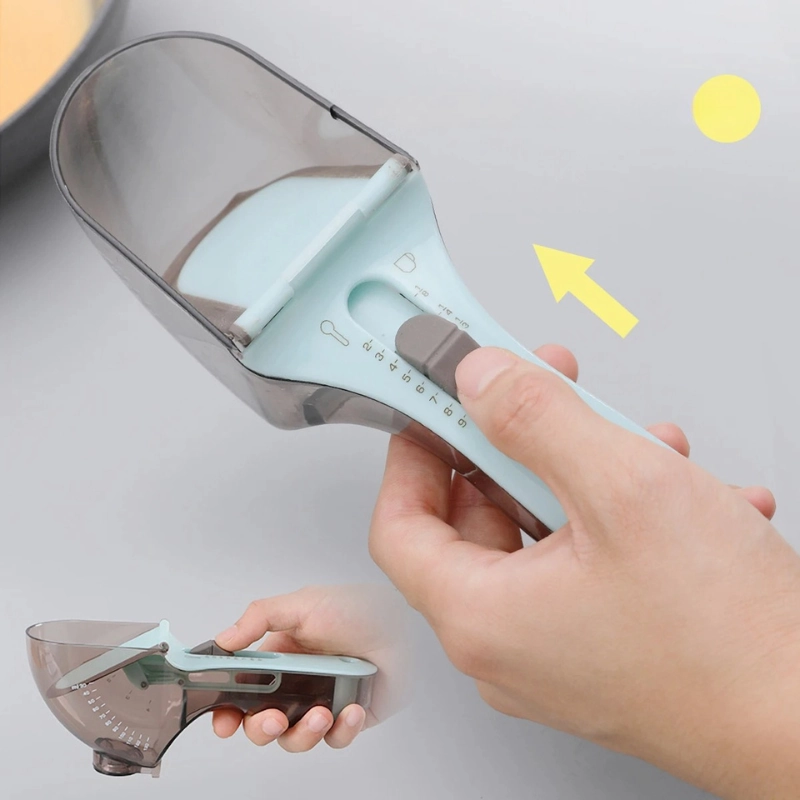 Royaleva 2Pcs Adjustable Measuring Cup And Measuring Spoon