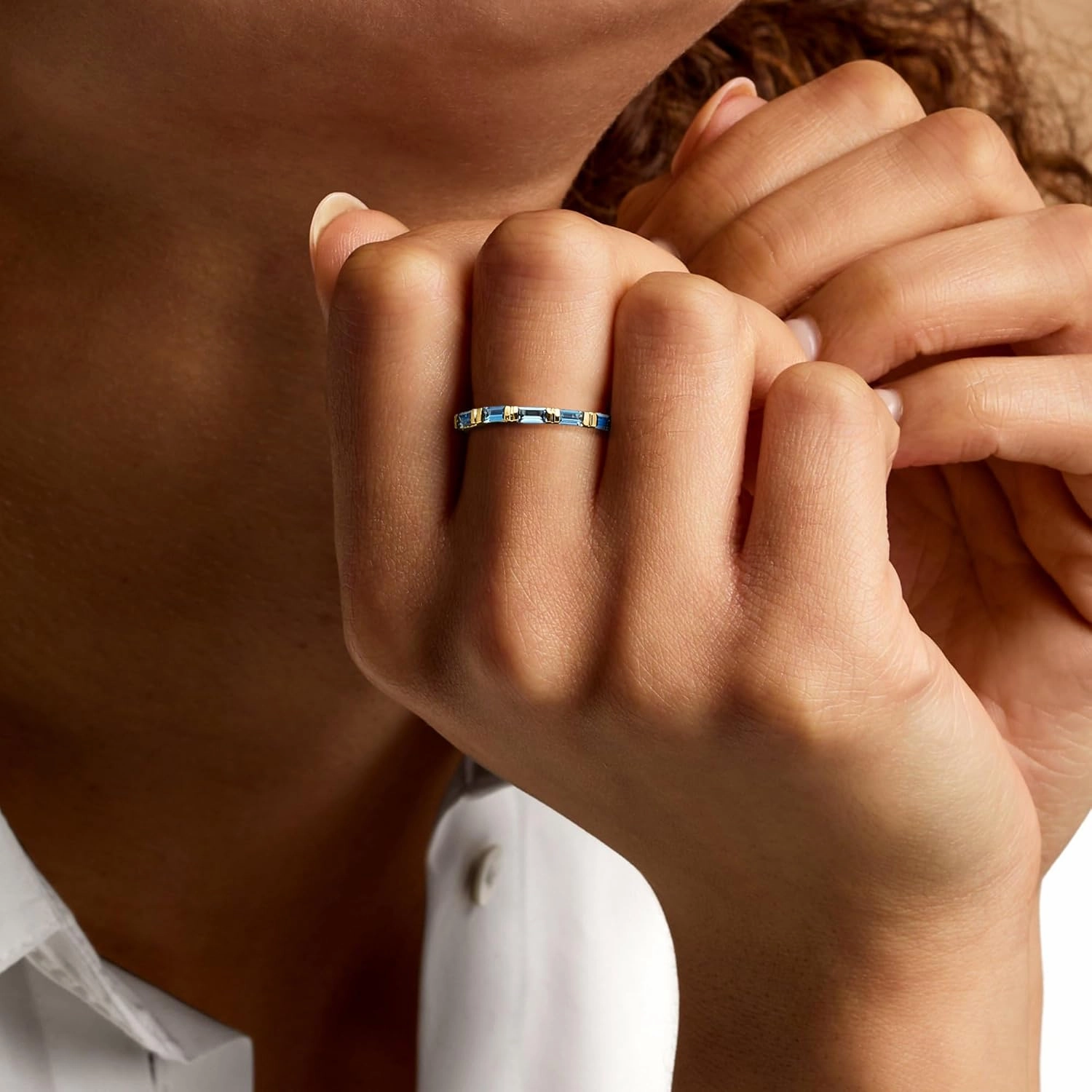RS Pure by Ross-Simons 0.40 ct. t.w. London Blue Topaz Ring in 14kt Yellow Gold