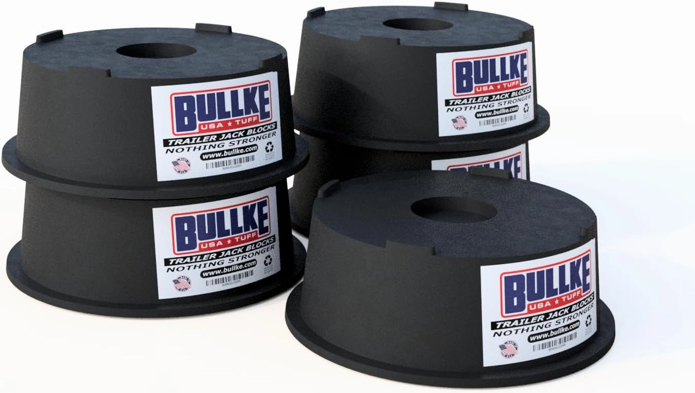 SA-Made Trailer Leveling Blocks - for RV and Camper, Heavy Duty Jack Pads, Stabilizing Blocks, UV Resistant Recycled Plastic Leveling Blocks for RVS (5)
