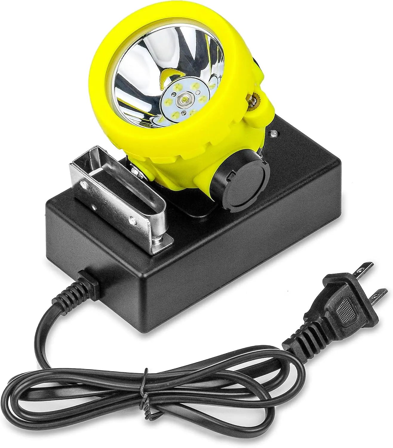 Safety Mining Light Headlamp Explosion Proof Coal Miner Headlight Mining Light Waterproof Coon Hunting Lights Rechargeable Coal Work Light for Hard hat (Yellow)