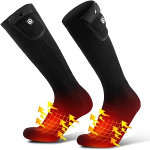 SAVIOR HEAT Heated Socks for Men Women Rechargeable Battery Electric Socks Winter Foot Warmer Outdoor Skiing Hunting Fishing