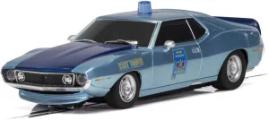 Scalextric AMC Javelin Alabama State Trooper 1:32 Police Slot Race Car with Working Siren C4058, Blue
