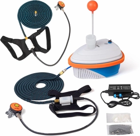 Scuba Dive System, Support 2 Divers Diving Ventilator Underwater Breathing System with 60ft Hose Diving Breathing Regulator, Scuba Lung Tank for Diving & Fishing, 7-10H